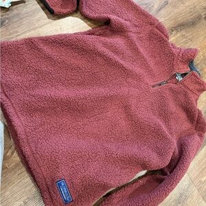 Women's Burgundy Fleece Pullover